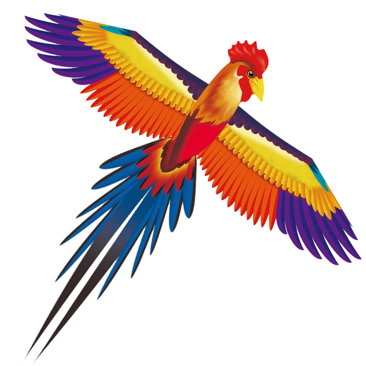 60" Large Bird Kite for Kids & Adults — Realistic Bird Design, Easy to Fly Beginner Kite with Handle & Line, Perfect for Beach Park Backyard Outdoor Fun