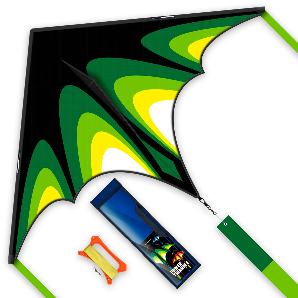 Kite, Large Delta Kites for Kids and Adults, Easy to Fly Rainbow Kites, Durable Multifunctional Beach Kite, Tangle-Free Flight Line, Durable