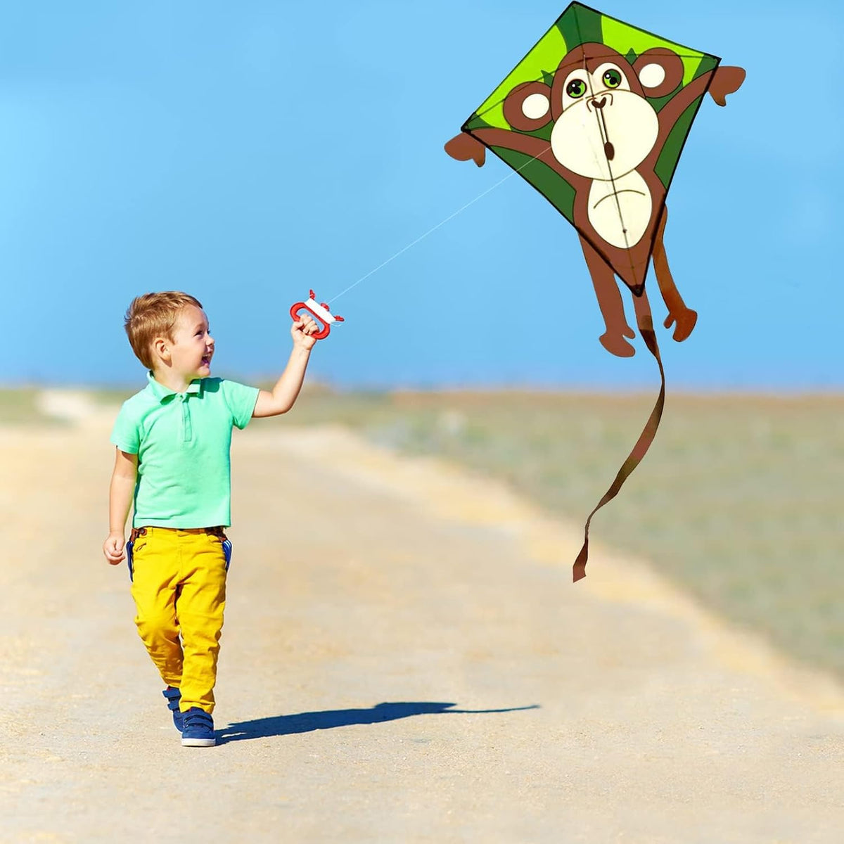 HENGDA KITE Kids Children Cartoon Monkey Kites with Flying Line