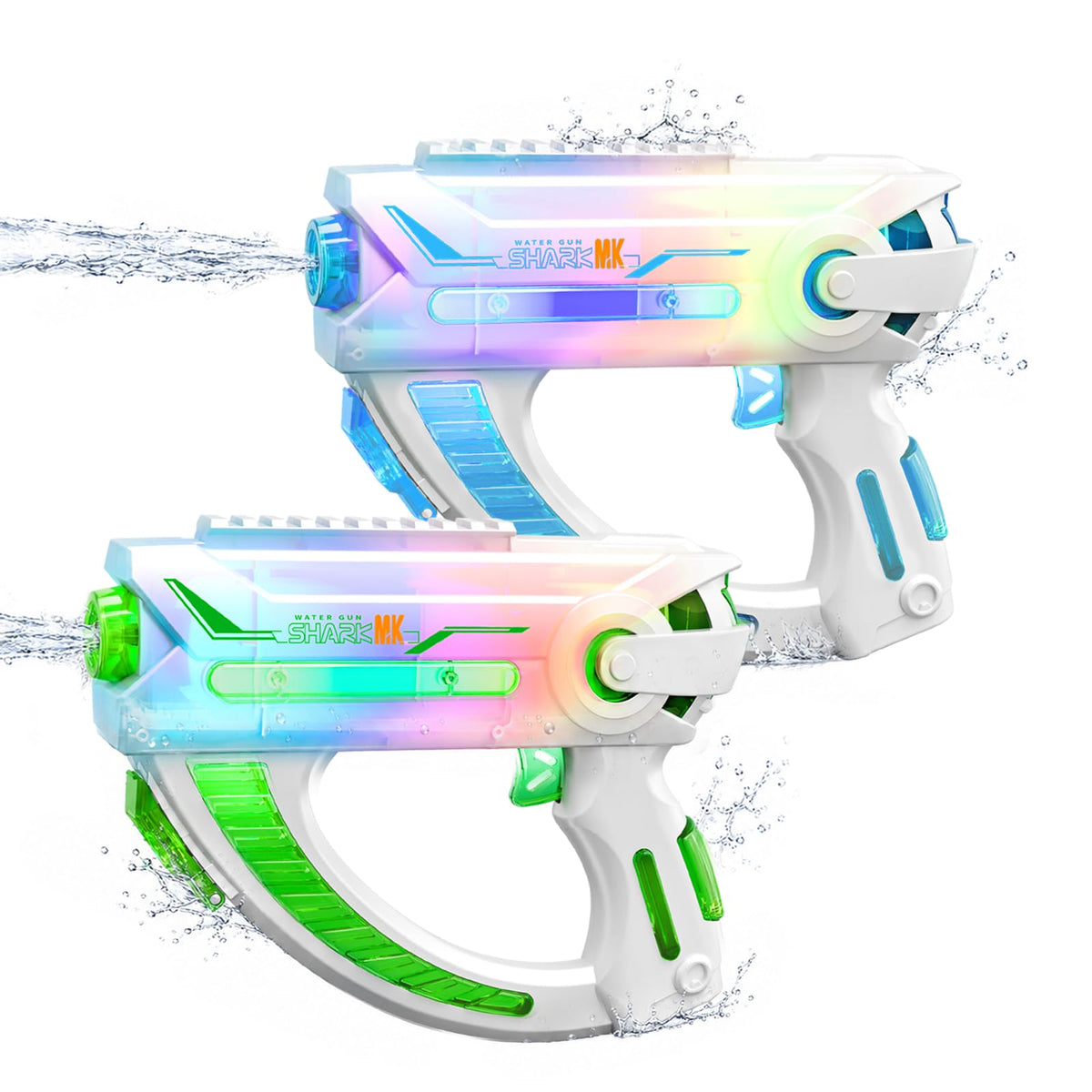 2 Pack Electric Water Guns for Adults, Automatic Water Gun(Black & Blue)