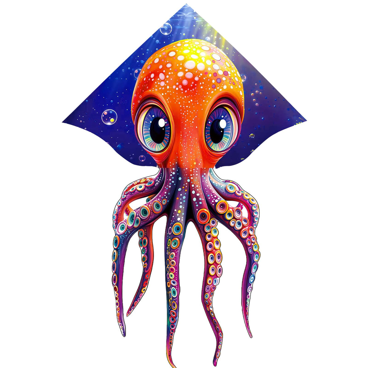 HENGDA KITE Octopus Kite Cuttlefish Kite for Kids Beginners and Adults,Jellyfish Kite,Easy to Fly and Assemble,Suitable for Outdoor Activities