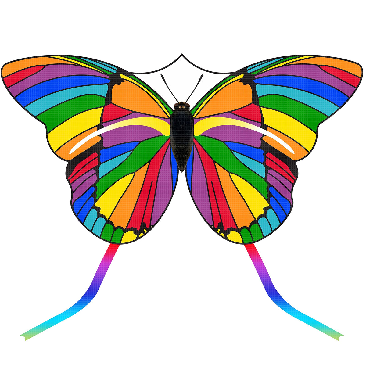 2024 New 55" Monarch Butterfly Kite for Kids and Adults Large Kites Easy to Fly Beginners Single Line String with Tail for Beach Trip Park Outdoor Activities
