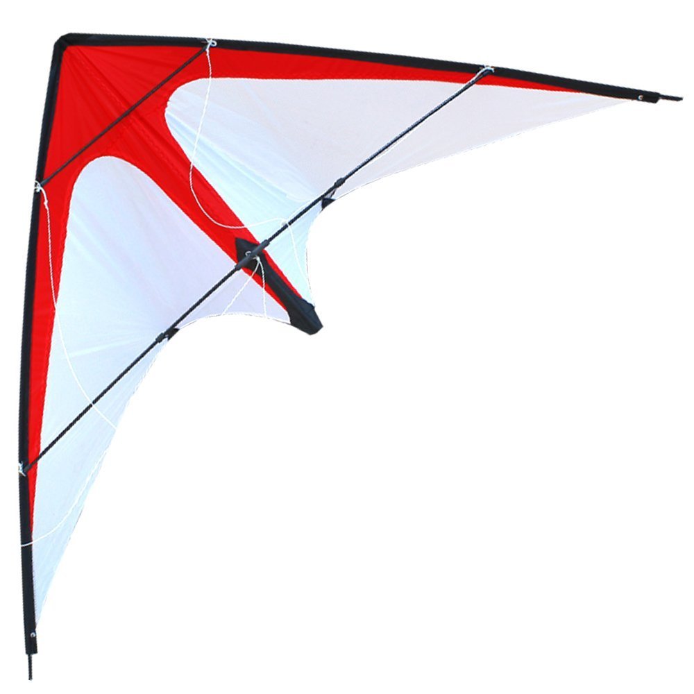 HENGDA KITE-Upgrade Star Rhyme 48 Inch Dual Line Stunt Kite for Kids and Adults,Outdoor Sports,Beach and Fun Sport Kite,Handle,Line,and Bag Included