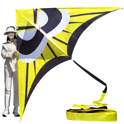 Large Single Line Beach Kite for Adults,Easy to Fly Kites for Kids Age 4-12