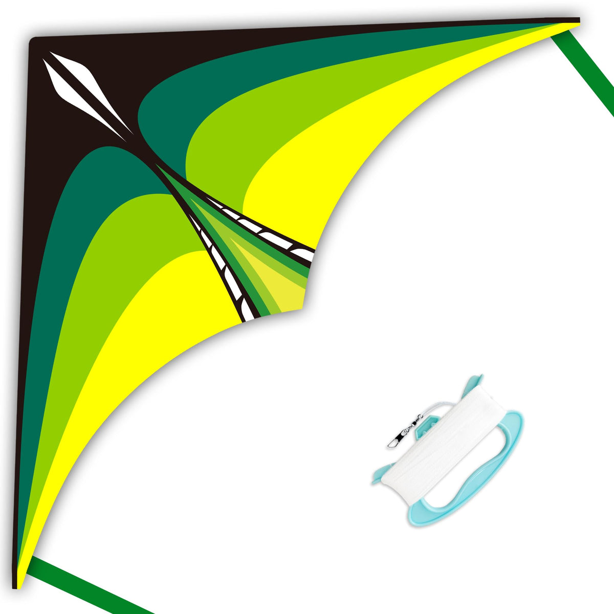 Large Delta Kite for Kids & Adults, Easy to Fly Kite with Line