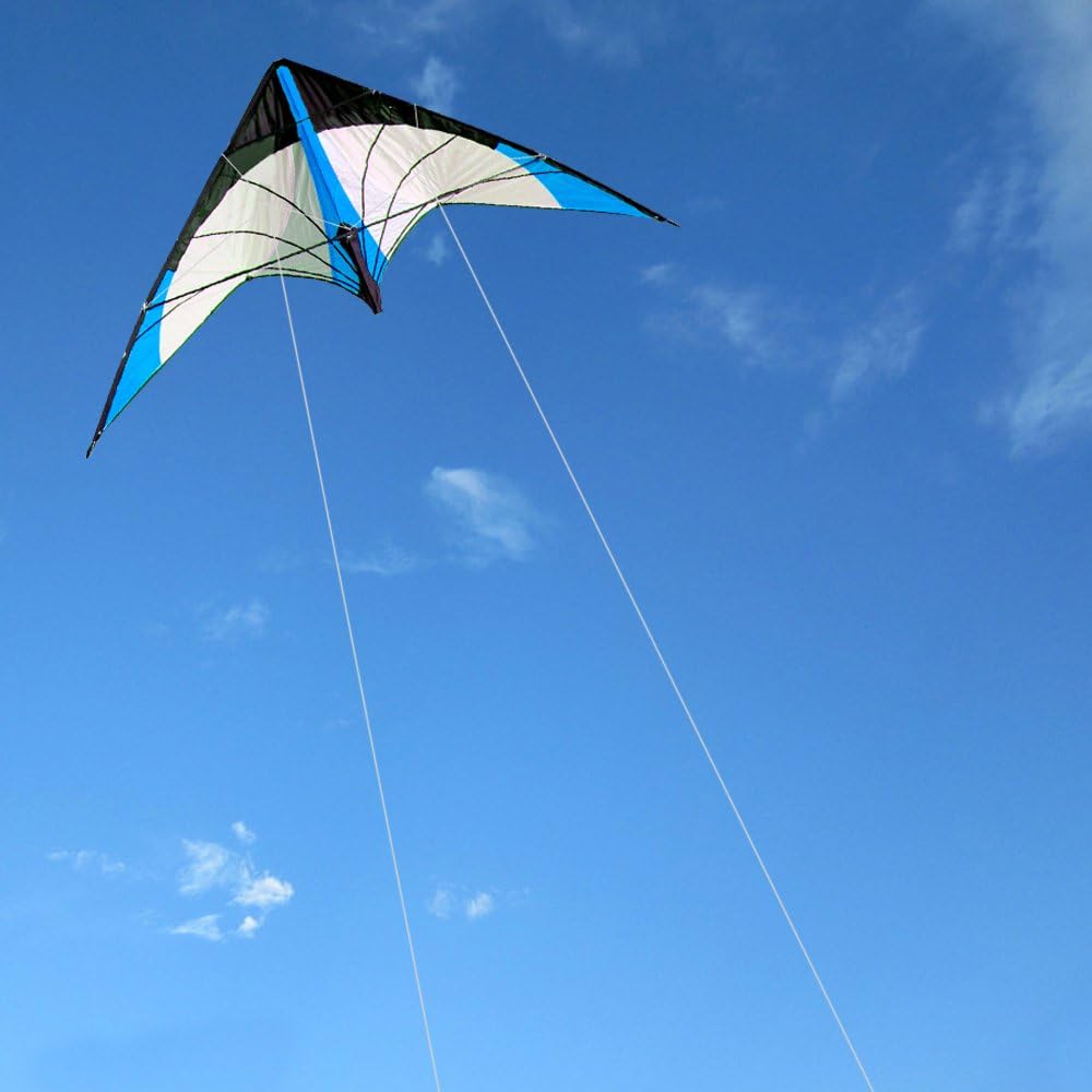 HENGDA KITE-Upgrade Star Rhyme 48 Inch Dual Line Stunt Kite for Kids and Adults,Outdoor Sports,Beach and Fun Sport Kite,Handle,Line,and Bag Included