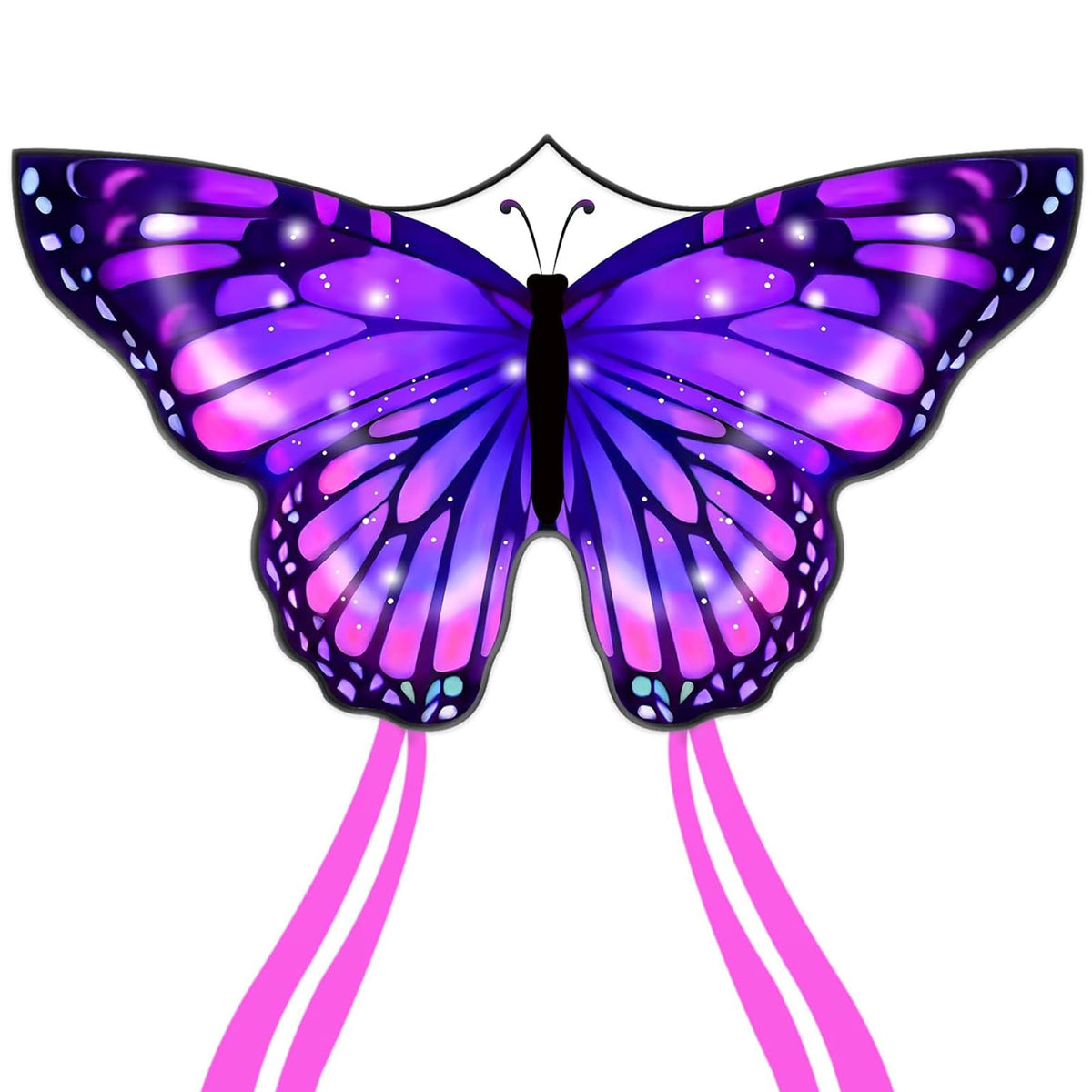 Large Butterfly Kite for Adults and Kids Ages 4-8 & 8-12 Easy to Fly, 55''X28'' Single Line Kite for Outdoor, Park or Beach