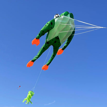 HENGDA KITE 3D Frog Kite for Adults,Frameless Soft Parafoil Giant Kites