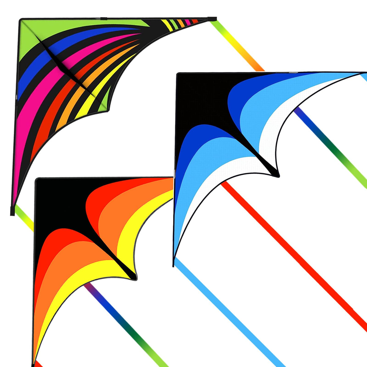 Delta Kite for Kids Ages 4-12, Extremely Easy to Fly Beach Kites for Adults
