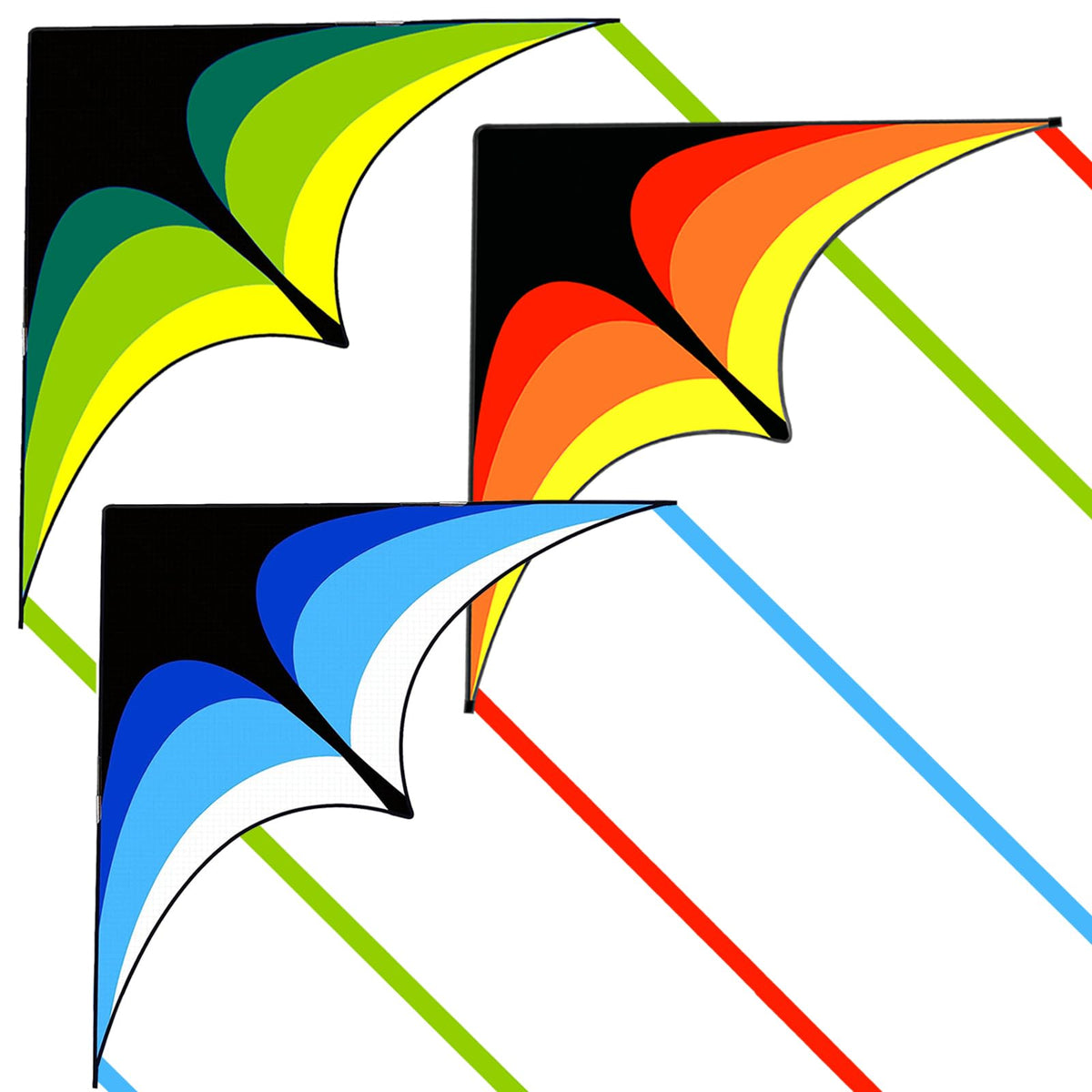Delta Kite for Kids Ages 4-12, Extremely Easy to Fly Beach Kites for Adults