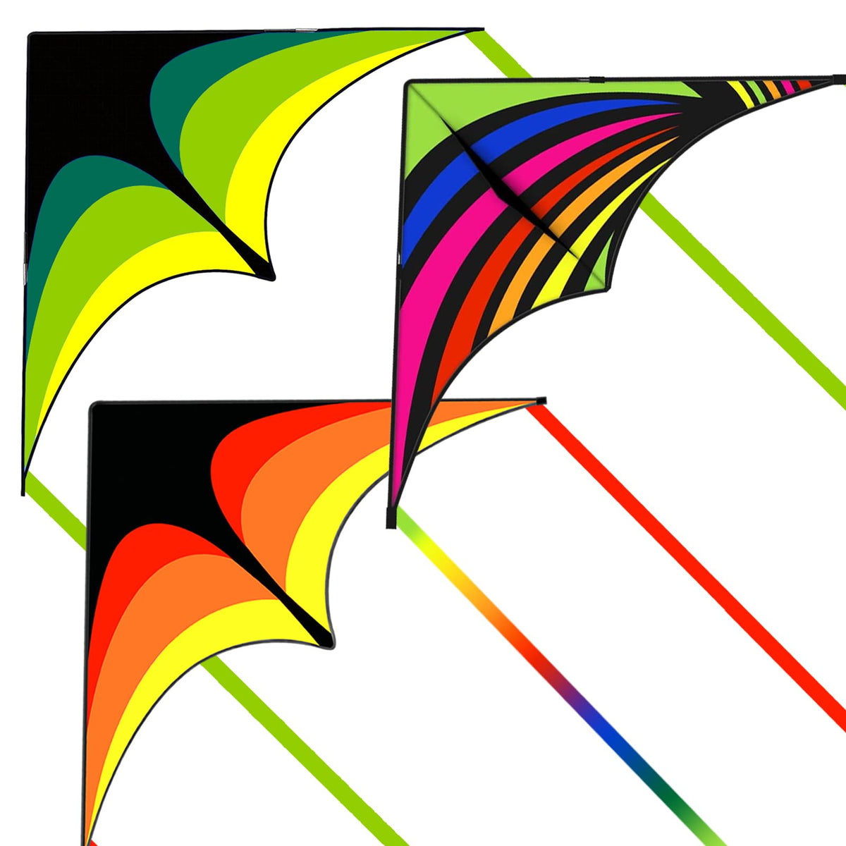 Large Single Line Beach Kite for Adults,Easy to Fly Kites for Kids Age 4-12