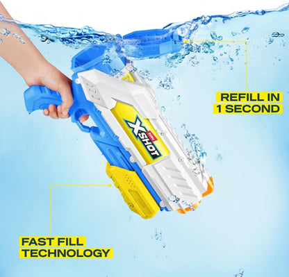 XSHOT Water Fast-Fill Medium Water Blaster (2 Pack) by ZURU, Watergun, 2 Pack X Shot Water Blaster (Fills with Water in just 1 Second!)