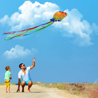 Xida Octopus Kites for Kids Ages 4-8 Easy to Fly, Big Beach Kite for Adults