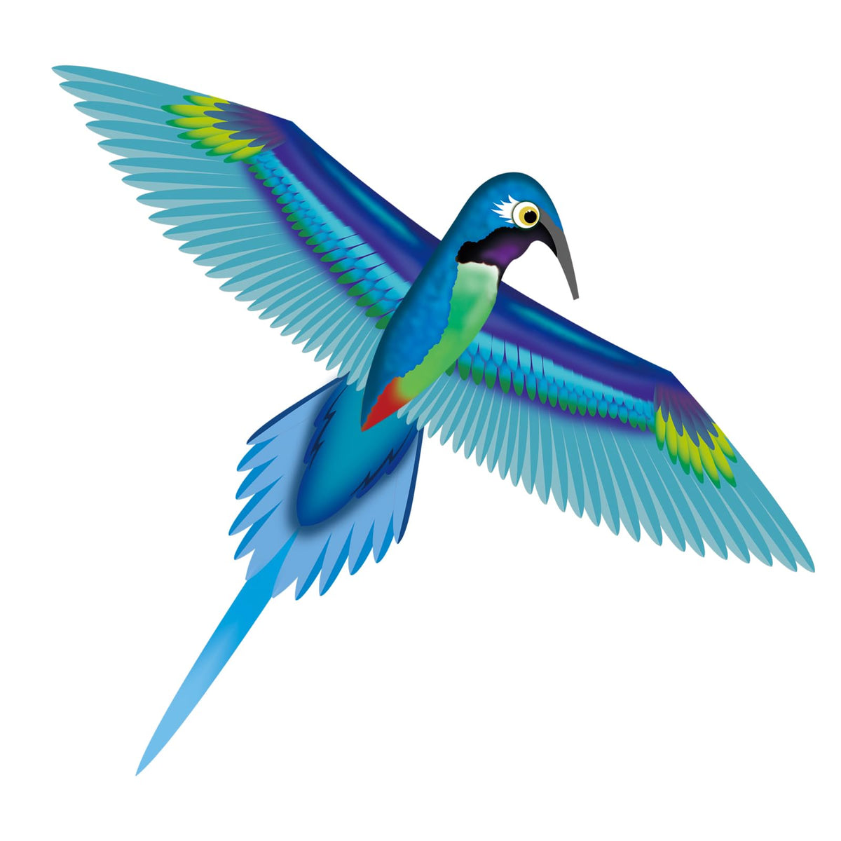 60" Large Bird Kite for Kids & Adults — Realistic Bird Design, Easy to Fly Beginner Kite with Handle & Line, Perfect for Beach Park Backyard Outdoor Fun