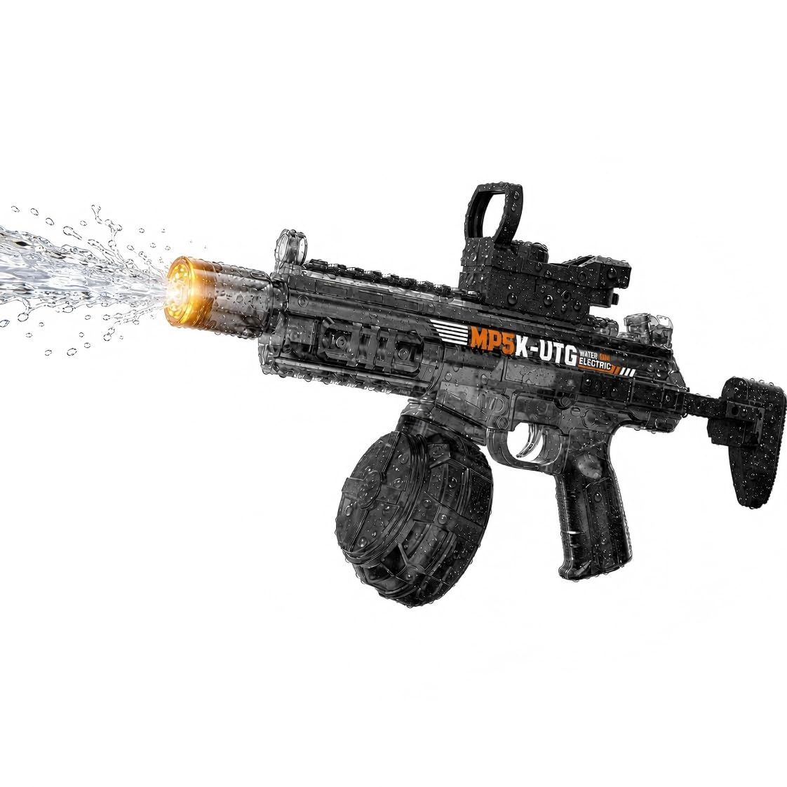 Electric Water Gun for Adults Kids, Automatic Self-Suction Water Gun with 34FT Long Range, 540ML Water Blaster for Pool Beach Summer Outdoor Gifts（Large Black）