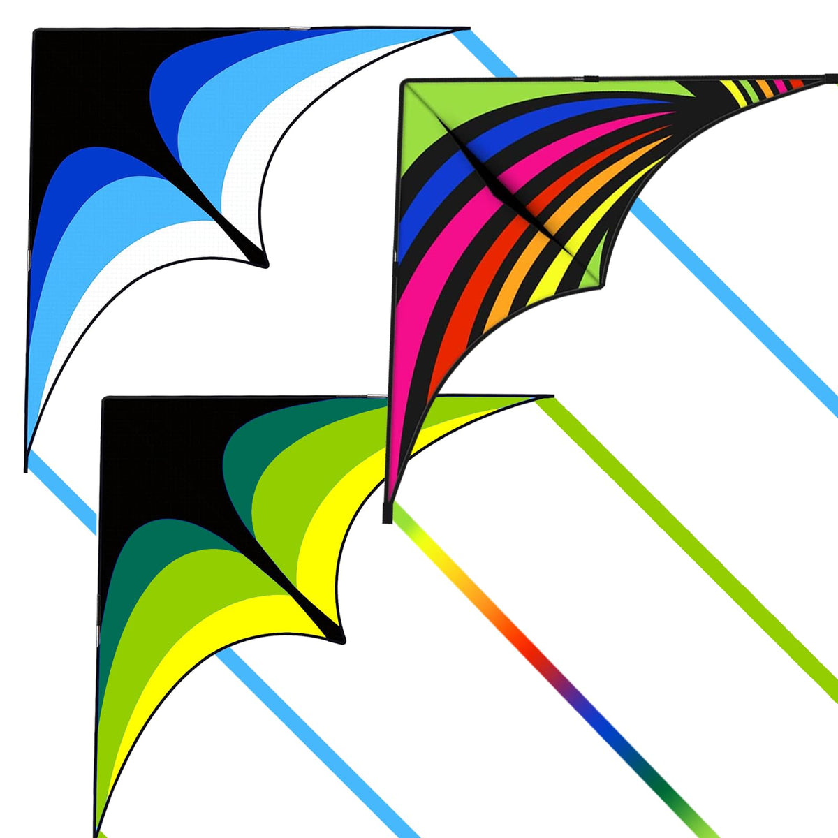 Large Single Line Beach Kite for Adults,Easy to Fly Kites for Kids Age 4-12