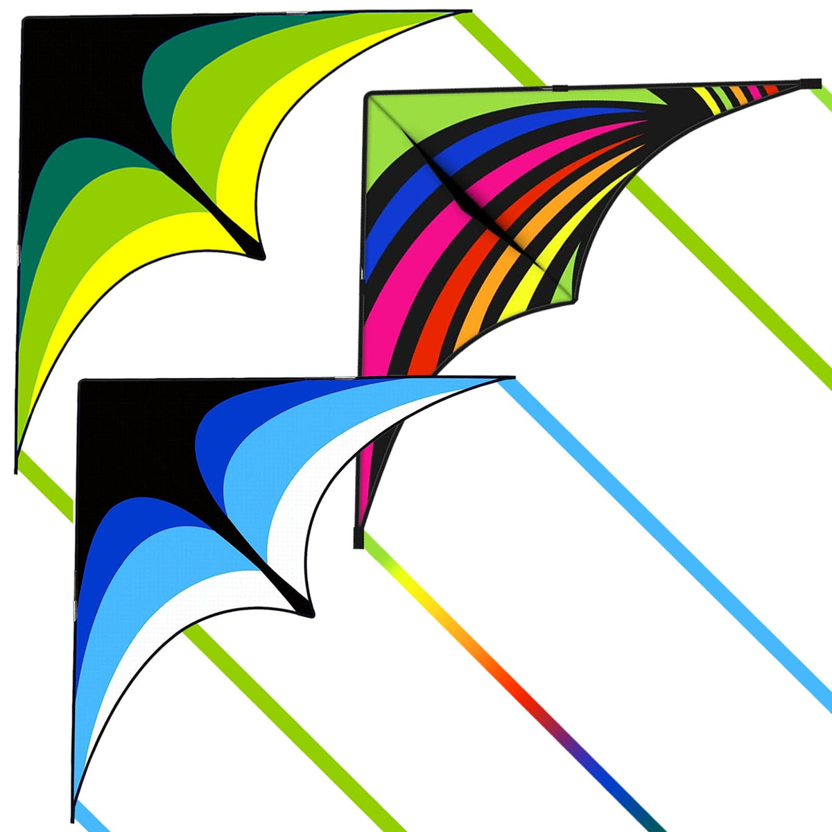 Delta Kite for Kids Ages 4-12, Extremely Easy to Fly Beach Kites for Adults
