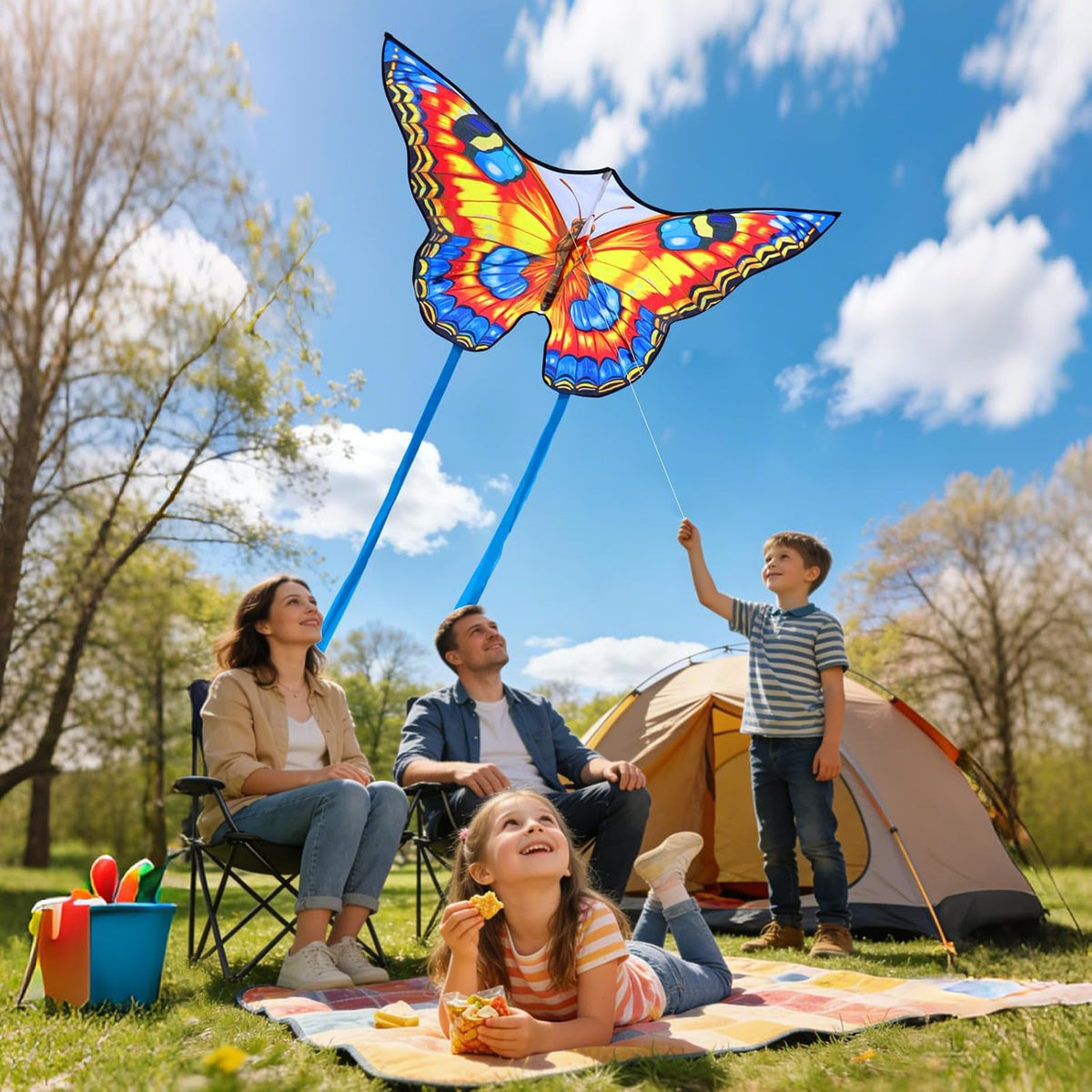Xida Butterfly Kites for Kids and Adults Easy to Fly, Large Beach Kites