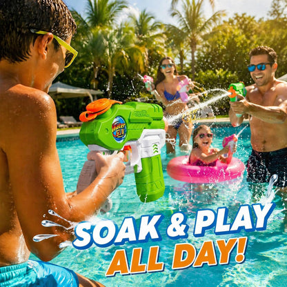 4 Pack Water Guns for Kids, Small Squirt Gun Soaker Blaster 220cc Capacity