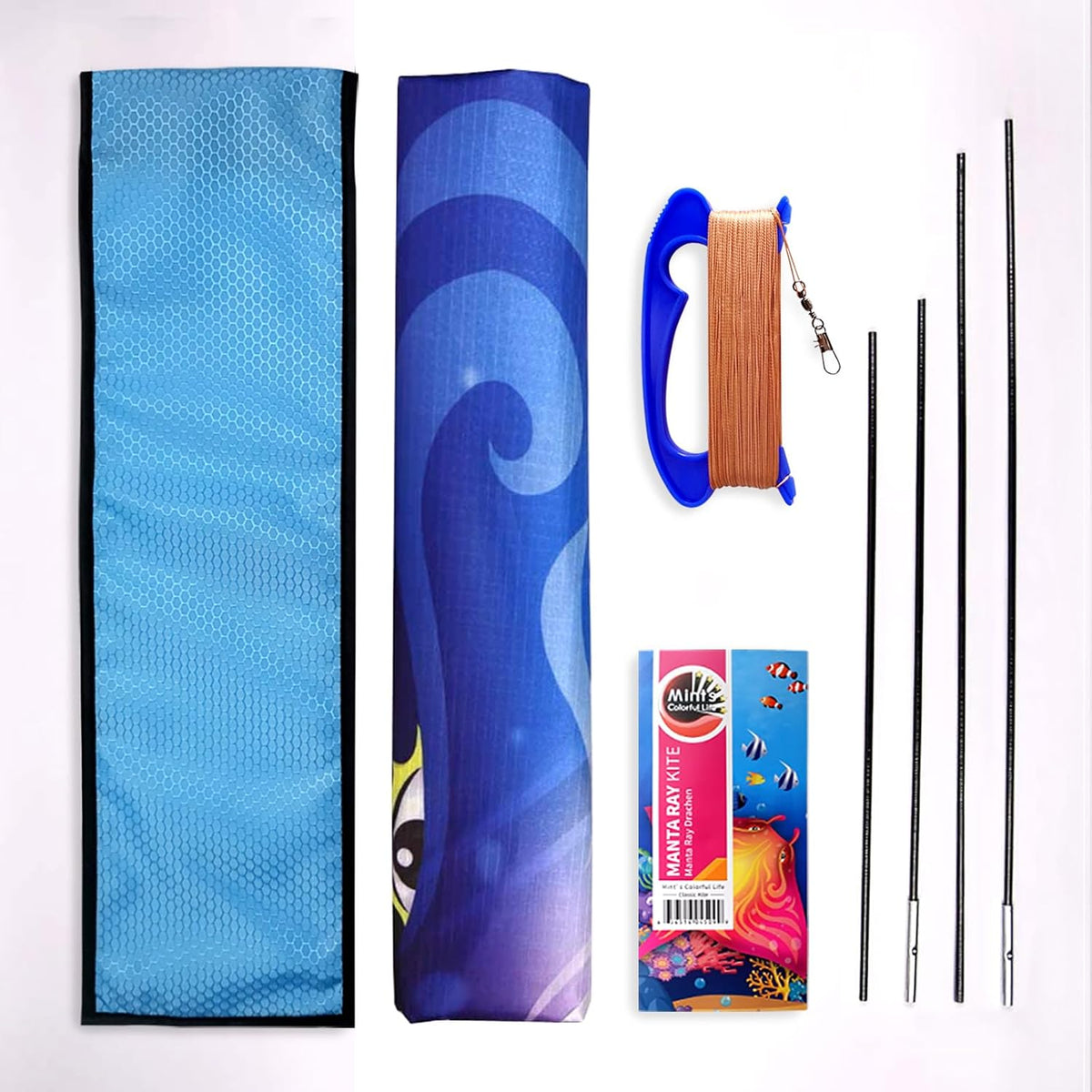 Devil Fish Kite for Kids Ages 4-12, Easy to Fly Beach Kites for Adults