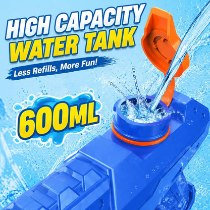 3 Pack Water Guns for Kids Adults, 600cc High Capacity Super Squirt Soaker