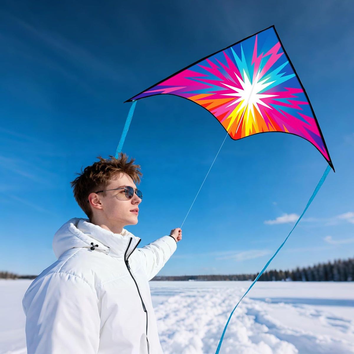Xida Kites for Kids Ages 4-8 8-12 Easy to Fly, Large Beach Kites for Adults
