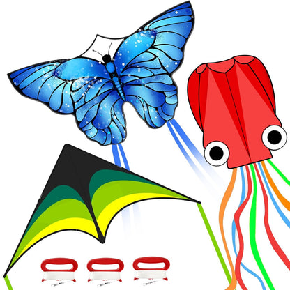 Single Line Kite Set for Kids & Adults Easy to Fly, Beginner Kite for Beach