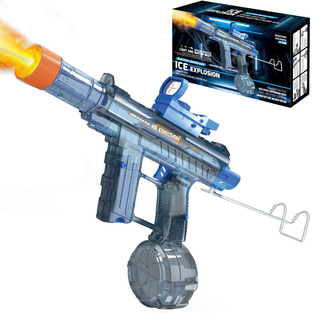 Electric Water Gun, Trigger-Activated Transforming Body