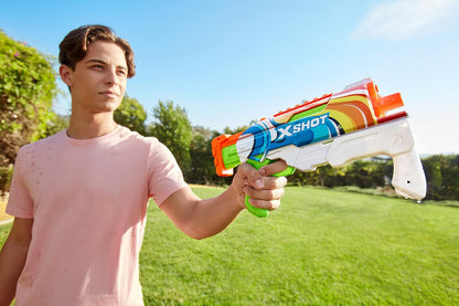 XSHOT Fast-Fill Skins Pink Hyperload (2 Pack) by ZURU, Watergun, Water Blaster Toys, 2 Blasters Total, Fills with Water in just 1 Second!