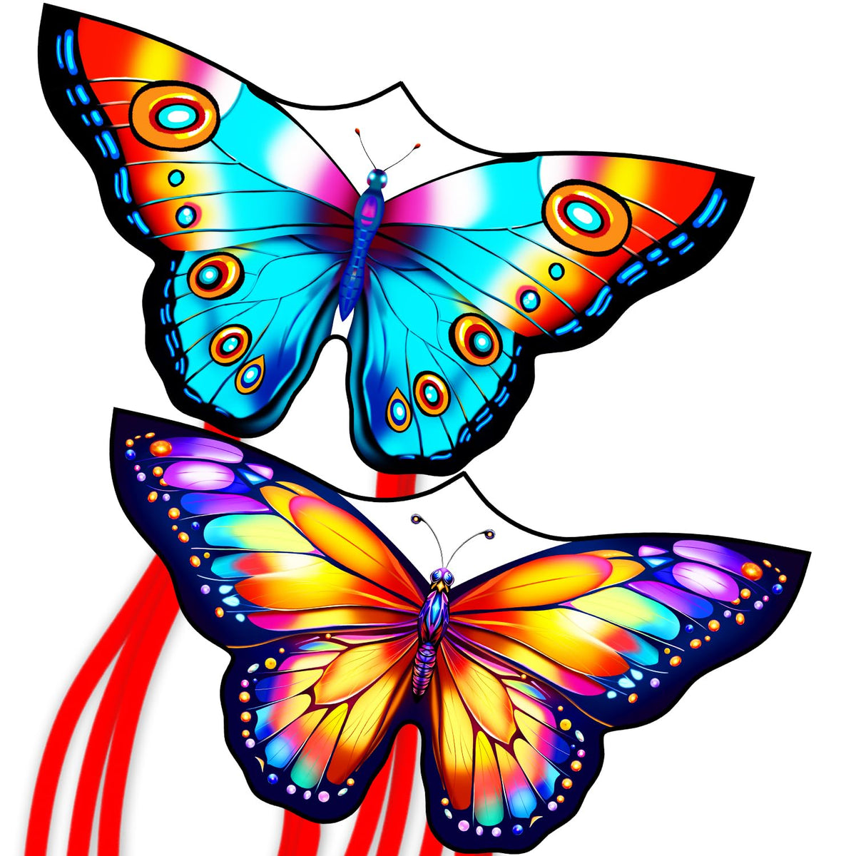 Xida Butterfly Kites for Kids and Adults Easy to Fly, Large Beach Kites