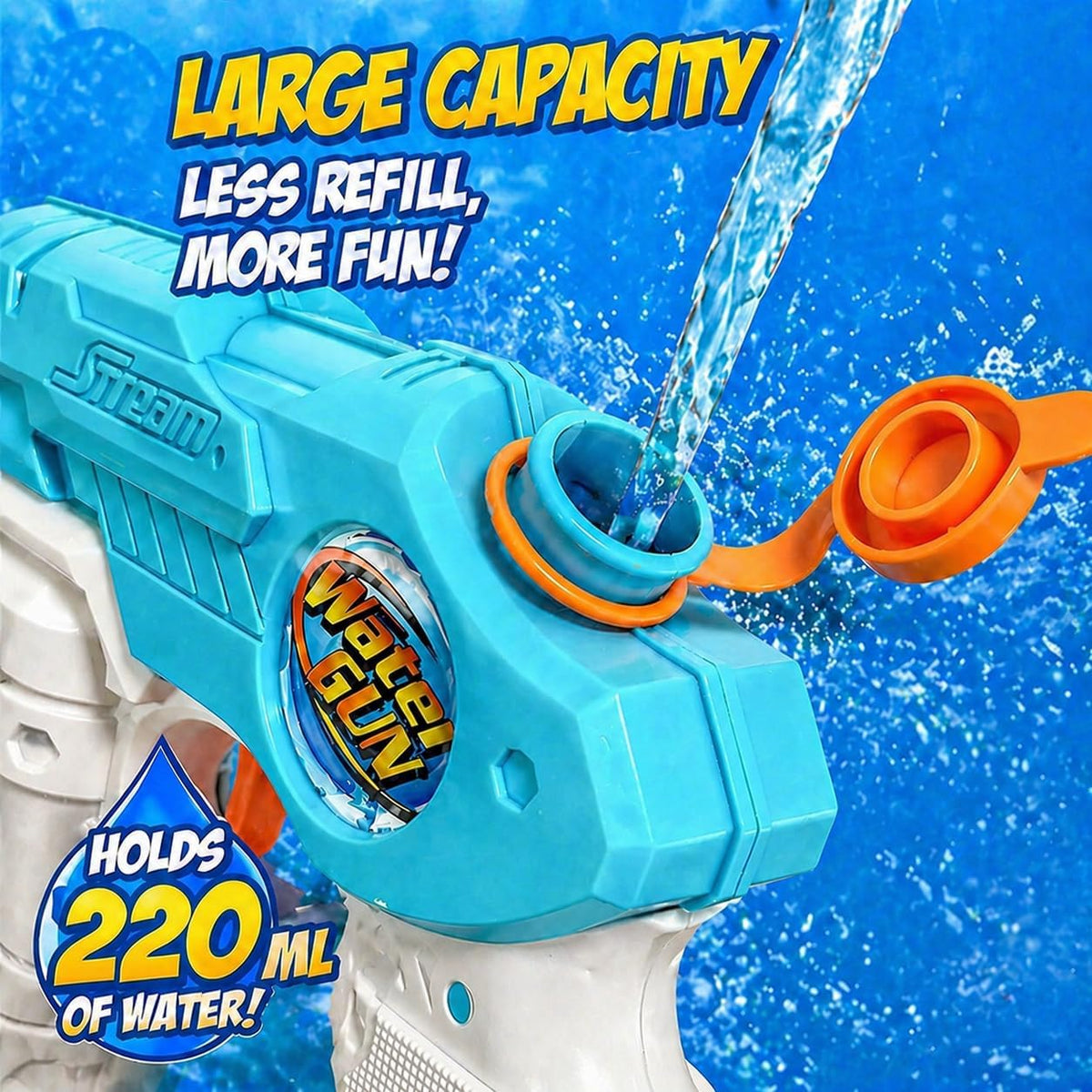 4 Pack Water Guns for Kids, Small Squirt Gun Soaker Blaster 220cc Capacity