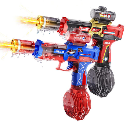Electric Water Guns for Adults Kids, Automatic Squirt Gun, with 26FT Range, Super Blaster Soaker High Capacity Pistol for Swimming Pool Party Toy ColorBlast LED Electric Water Gun (Blue)
