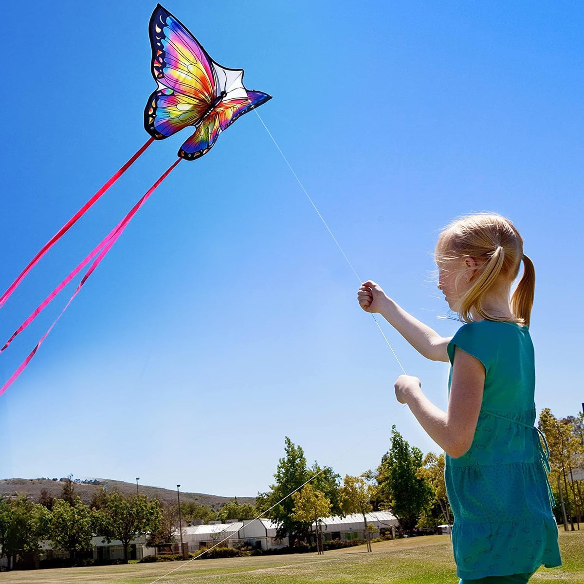 HONBO Butterfly Kites for Kids & Adults, Easy to Fly for Beginners, Each Kite with 300ft Line Handle,Beginner Kite for Kids Ages 4-8,Beach Kites for Outdoor Activities & Family Trip