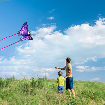 Large Butterfly Kite for Adults and Kids Ages 4-8 & 8-12 Easy to Fly, 55''X28'' Single Line Kite for Outdoor, Park or Beach
