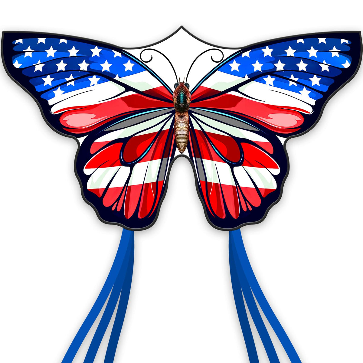 SGftre Colorful Butterfly Kite,Easy to Fly Large Outdoor Kite for Kids & Adults, Beach & Park Toys with Durable Nylon, Family Fun Activities