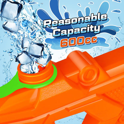 Quanquer Water Guns for Kids Adults - 3 Pack Super Squirt Water Toy Gun 600CC High Capacity Long Shooting Range Soaker Blaster for Swimming Pool Beach Outdoor Fighting Party