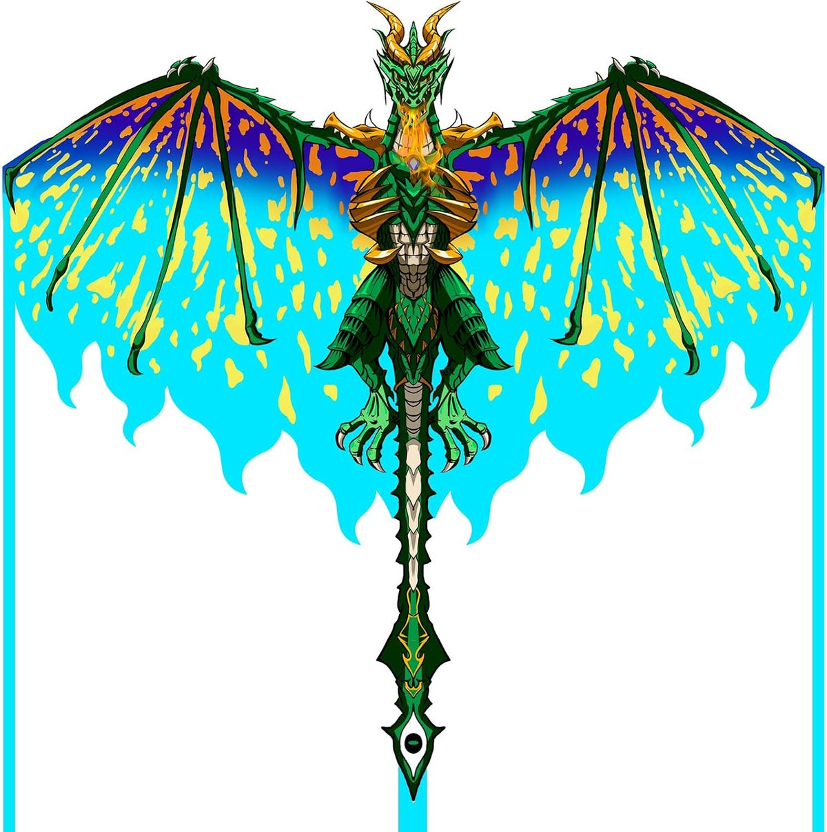 Dragon Kite for Kids & Adults, Easy to Fly Beach Kites for Boys & Girls