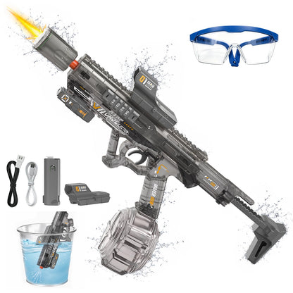 2 Pack Electric Water Guns for Adults, Automatic Water Gun(Black & Blue)