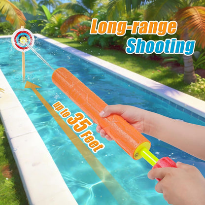 FENYAN Water Blasters, 6 Pack Pool Toys Foam Water Guns for Kids Adults