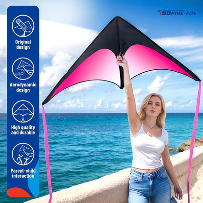 SGftre Delta Kite Three Set for Kids and Adults,Easy to Fly Adult Kites,Perfect Family Kite for Parks and Beach, Delta Kites for Fun Outdoor Activities
