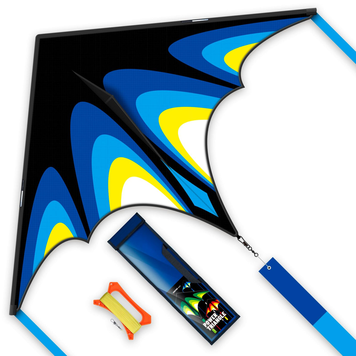 Kite, Large Delta Kites for Kids and Adults, Easy to Fly Rainbow Kites, Durable Multifunctional Beach Kite, Tangle-Free Flight Line, Durable