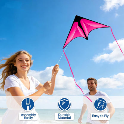 Delta Kite Set for Kids and Adults, 3 Pack Easy to Fly Adult Kites