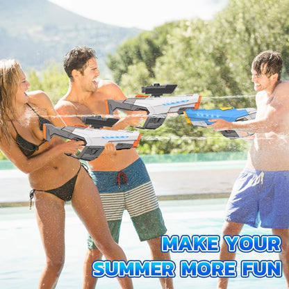 Electric Water Blaster for Adults Kids, Automatic Squirt Toy with Large Capacity, Powerful Water Blaster with 2 Modular Batteries, 26-32 FT Range, Summer Outdoor Water Toy