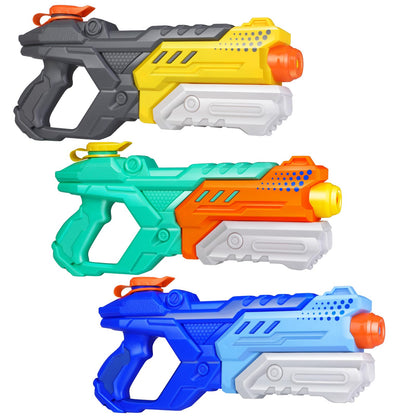 Quanquer Water Guns for Kids Adults - 3 Pack Super Squirt Water Toy Gun 600CC High Capacity Long Shooting Range Soaker Blaster for Swimming Pool Beach Outdoor Fighting Party