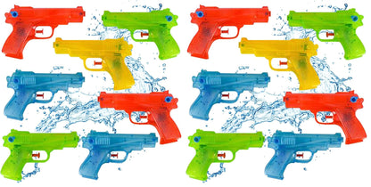 ArtCreativity 12 Pack 5.5 Inch Water Squirt Guns for Pool & Party Favors