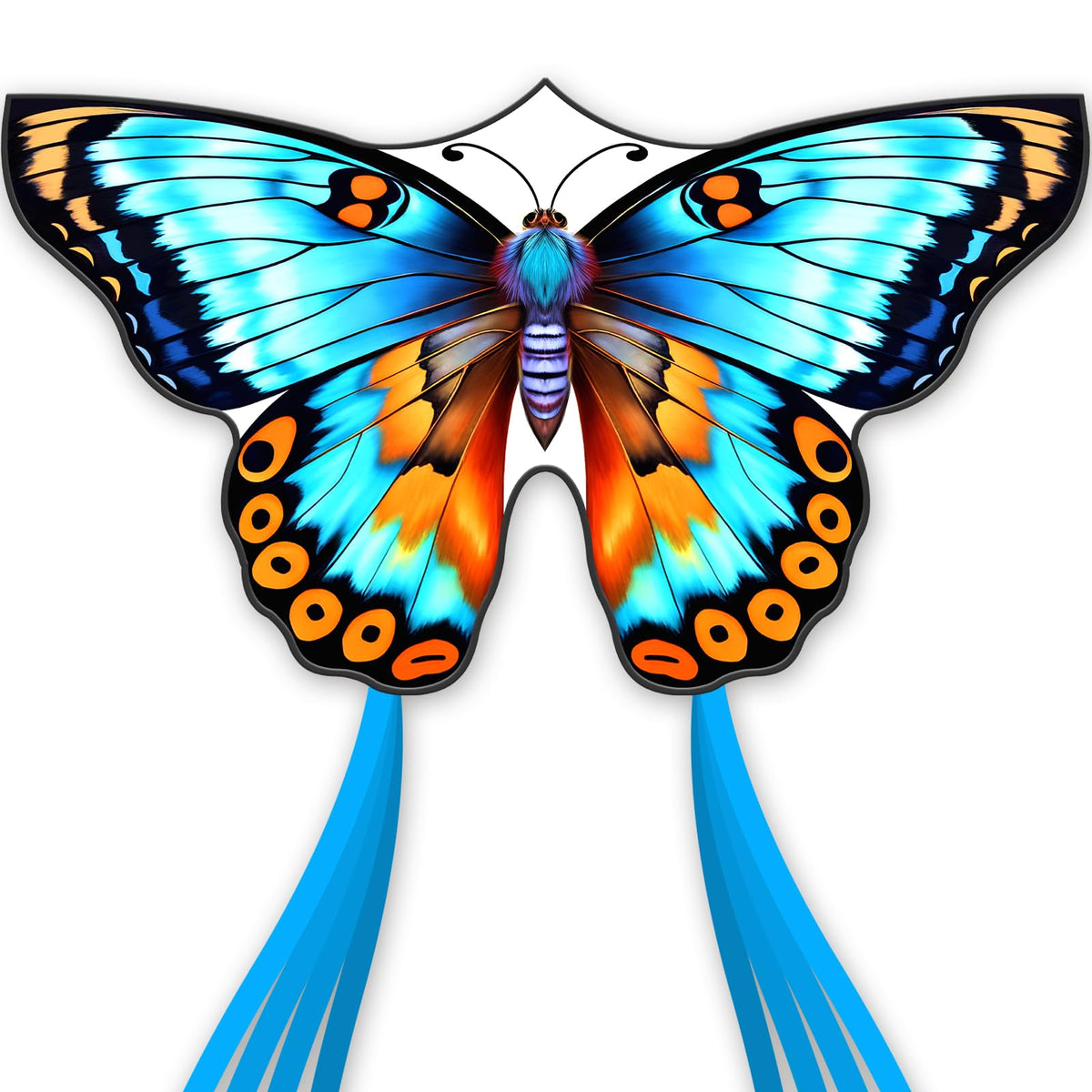 Butterflys for Kids, Beautiful Kite Easy to Fly for Beginners with 328 ft Line & Line Winder (Flower Butterfly Kite, 1)