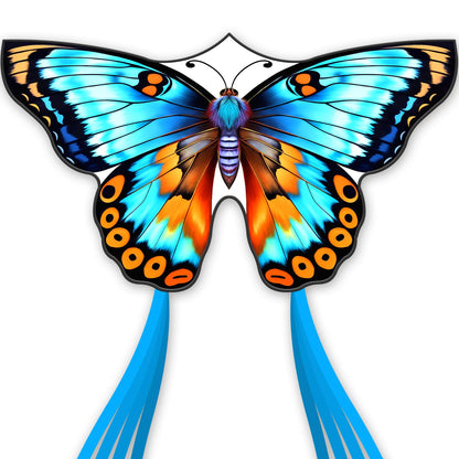 Butterflys for Kids, Beautiful Kite Easy to Fly for Beginners with 328 ft Line & Line Winder (Flower Butterfly Kite, 1)