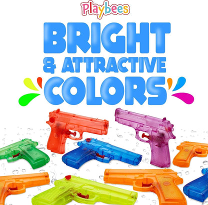 Water Guns for Kids, 6 Inch Squirt Guns, Pool Beach Party Toy, 12 Pack