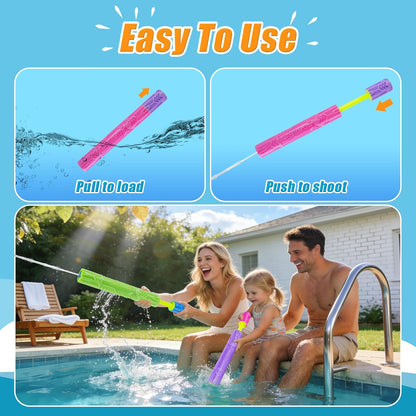 FENYAN Water Blasters, 6 Pack Pool Toys Foam Water Guns for Kids Adults