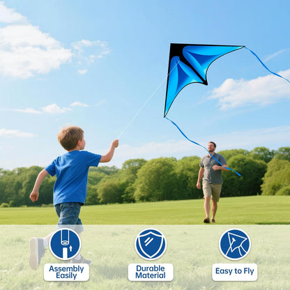 Delta Kite Set for Kids and Adults, 3 Pack Easy to Fly Adult Kites